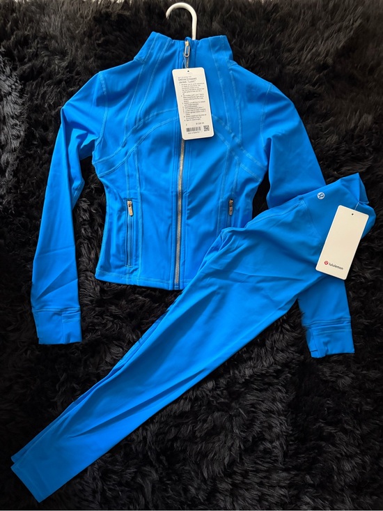 lululemon athletica Pants - lululemon athletica Bright Blue Jacket and Legging Set